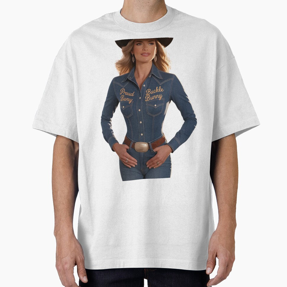 Proud Buckle Bunny Western Cowgirl Country Girl Graphic Design by hannahnormann