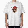 Highland Cow with Red Hat by NicolasGlowArt