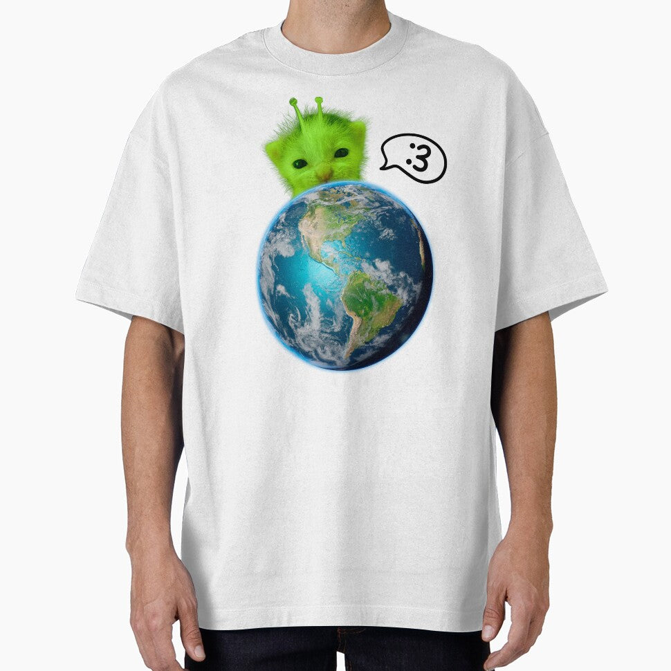 Funny Meme Alien Baby Cat by RebeccaLittlee