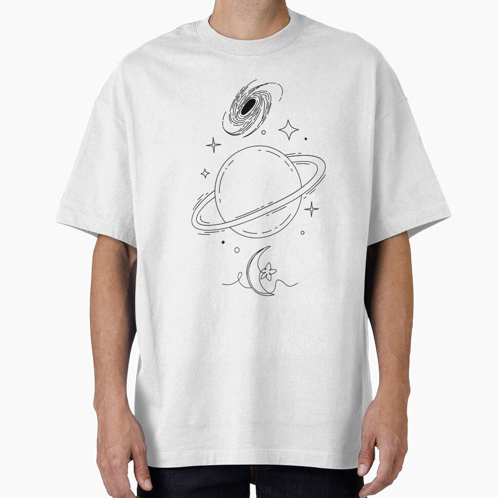 Line art space drawing, by asbno19