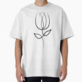 Tulip Minimal art | One Line Drawing | One Line Art by One-Line-Artist