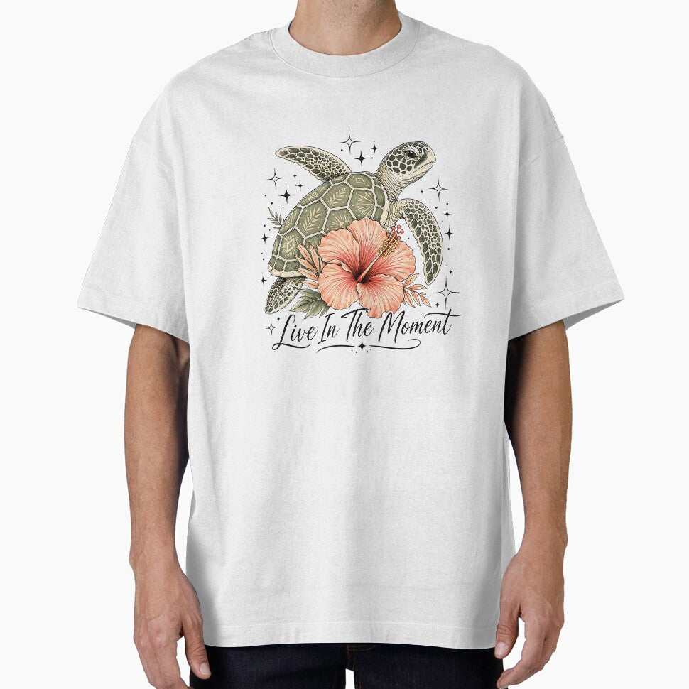 Tropical Celestial Sea Turtle Live in the Moment Ocean Art Design by NADIASHOP86