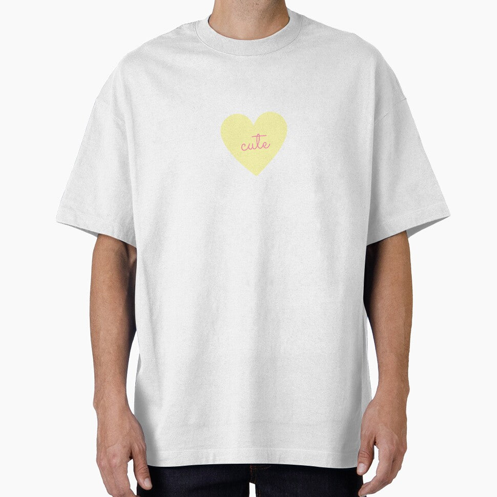 Cute Heart Print (Yellow + Pink) by saeroun