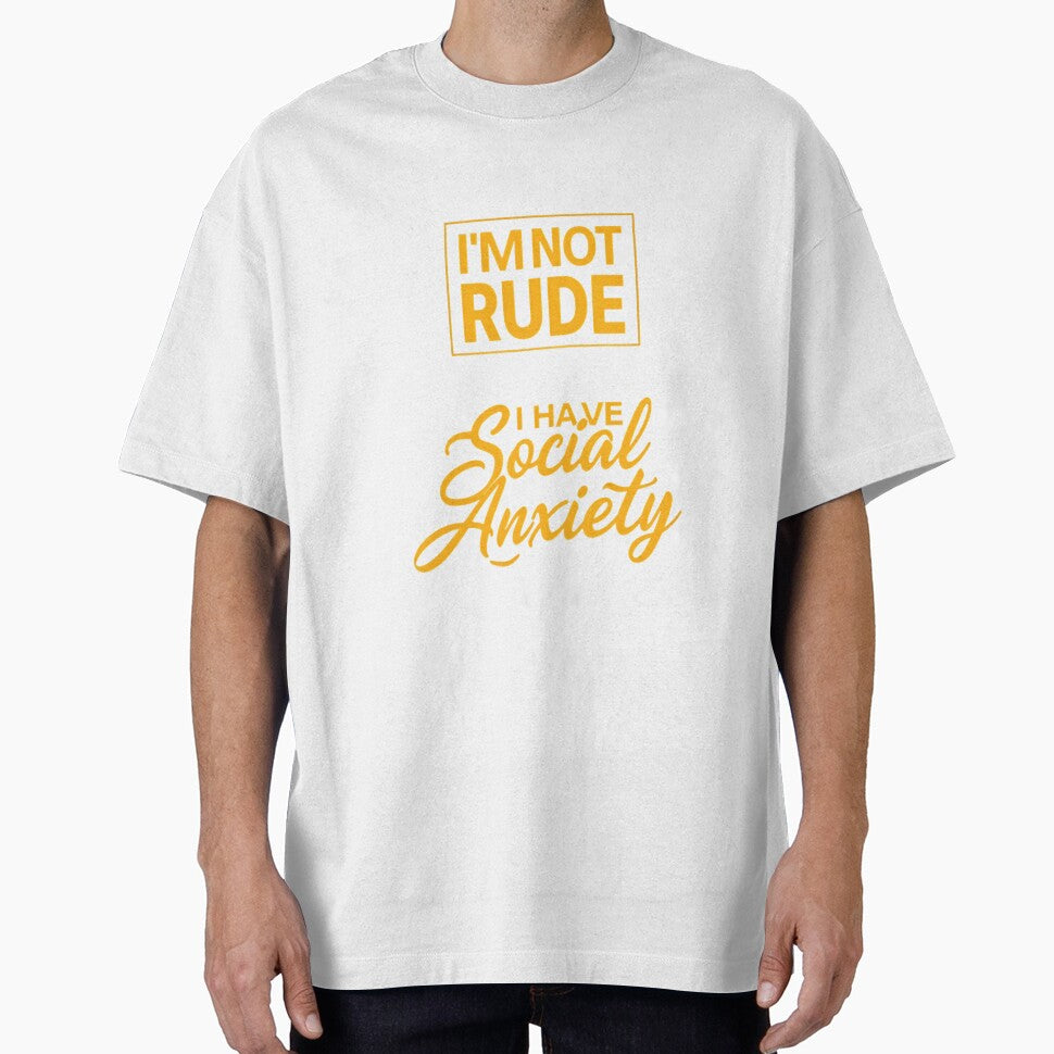 I'm Not Rude I Have Social Anxiety Shirt, Funny Anxiety T-Shirt by fenrirwulf68