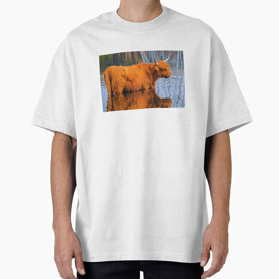 Scottish Highland Cow In Water by TheAnimalZ00