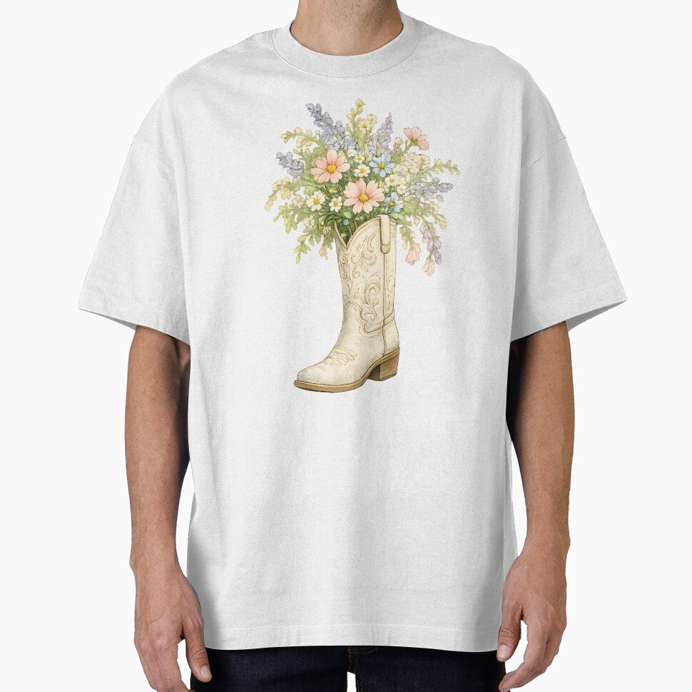 Cowboy Boot Wildflower by GenesixDesign