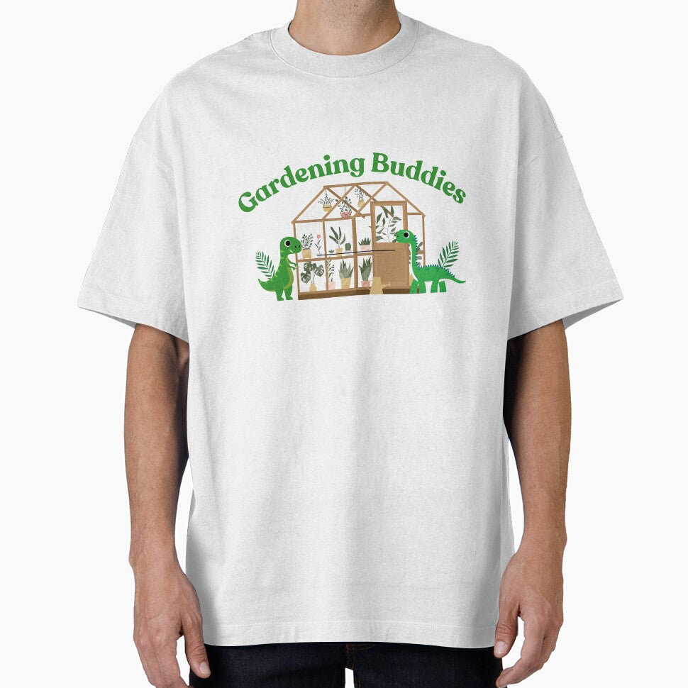 Gardening Buddies Dinosaur Gardening T-shirt by EOTees