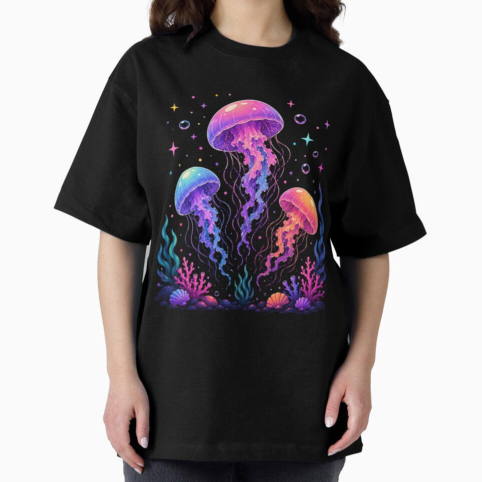 Colorful Jellyfish Ocean Sea Life Underwater Fantasy Marine Life by Tbenghali
