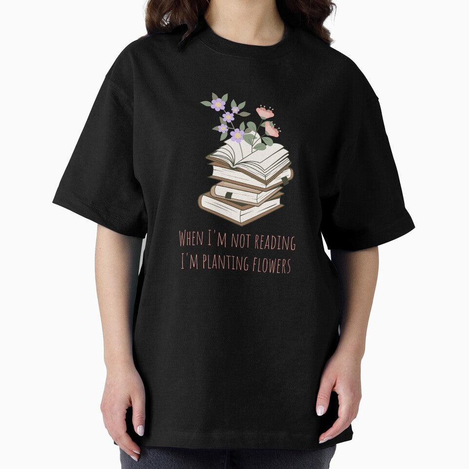 When I'm not reading I'm planting flowers by IvyLoveArt
