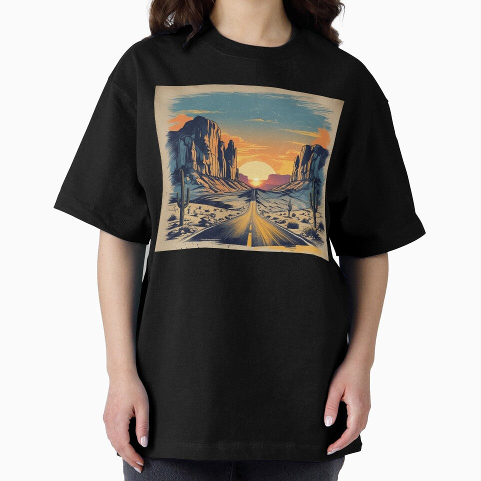 Vintage Road Trip T-Shirt – American Desert Adventure by Moss and Moon Studio