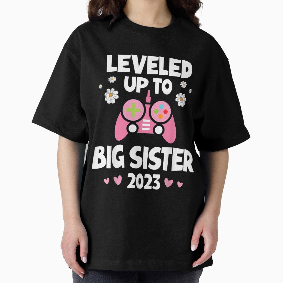 Flowers Happy Day Me Gamer Leveled Up To Big Sister Est 2023 by Copelneon