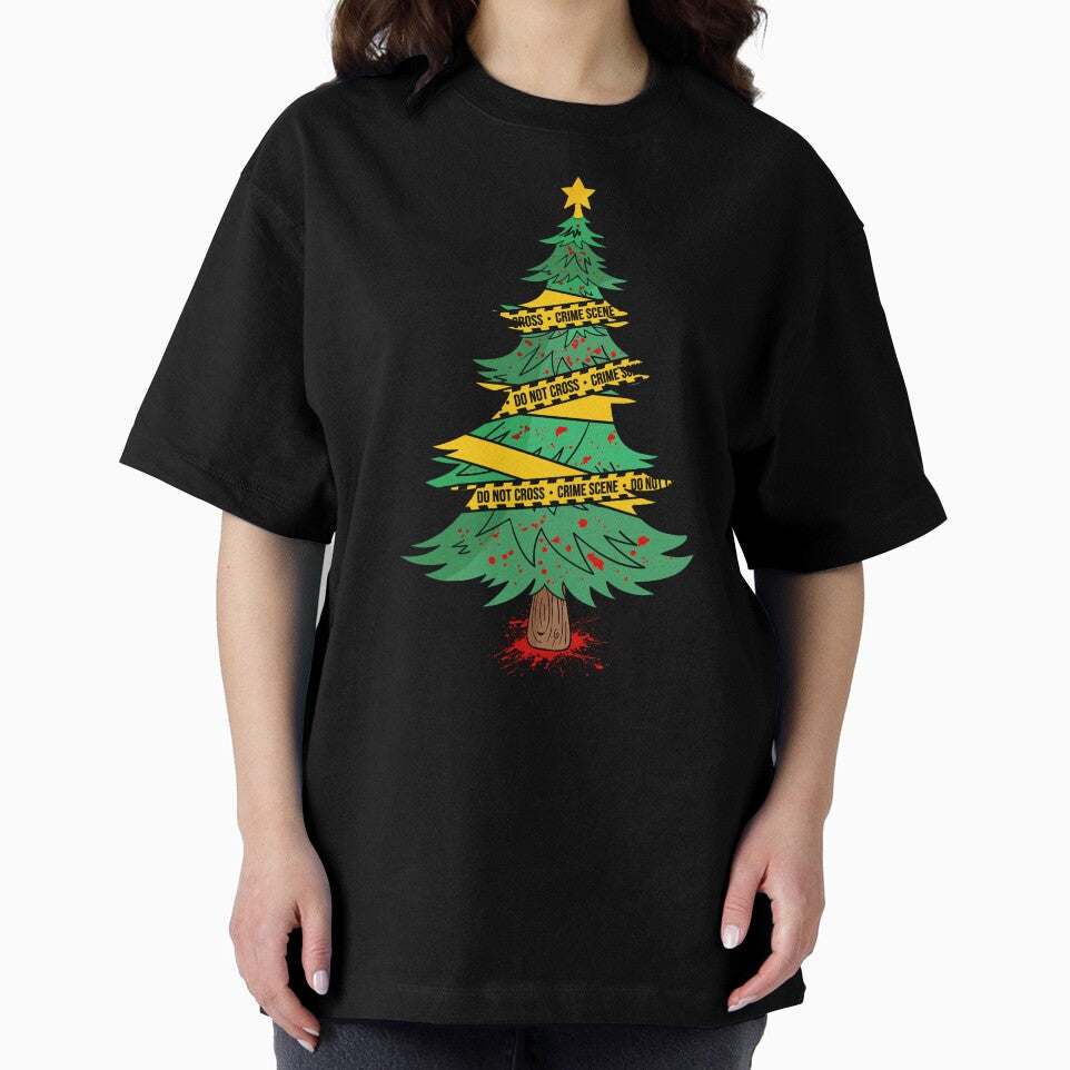 True Crime Christmas Tree Holiday Horror Blood Crime Scene by Sinful Charm