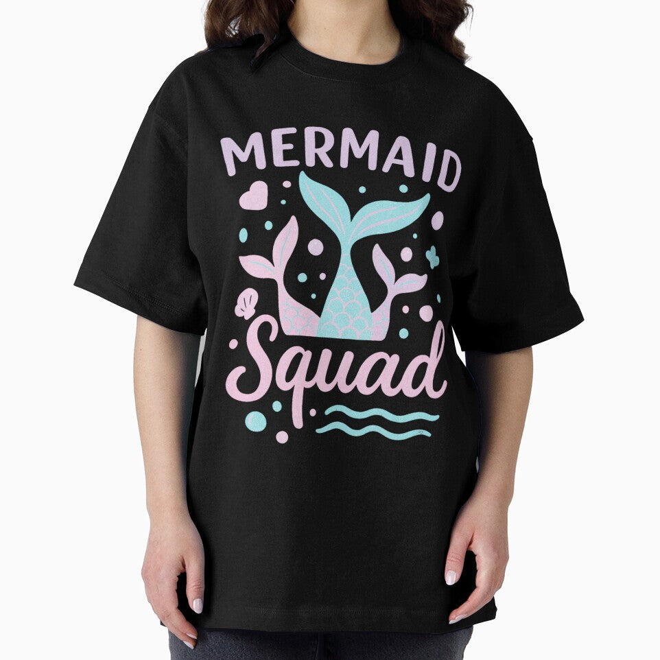 Pastel Mermaid Squad T-Shirt | Cute Birthday Party Outfit | Girls Beach Fantasy Shirt by Cre8tivePrint