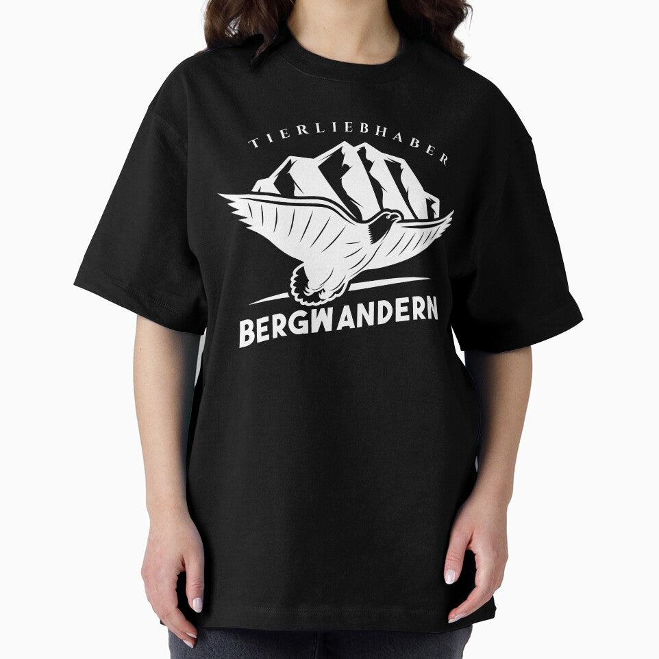 Animal lover | Mountain hiking | German hiking | Black hiking t-shirt by Ainbowz-Artwork