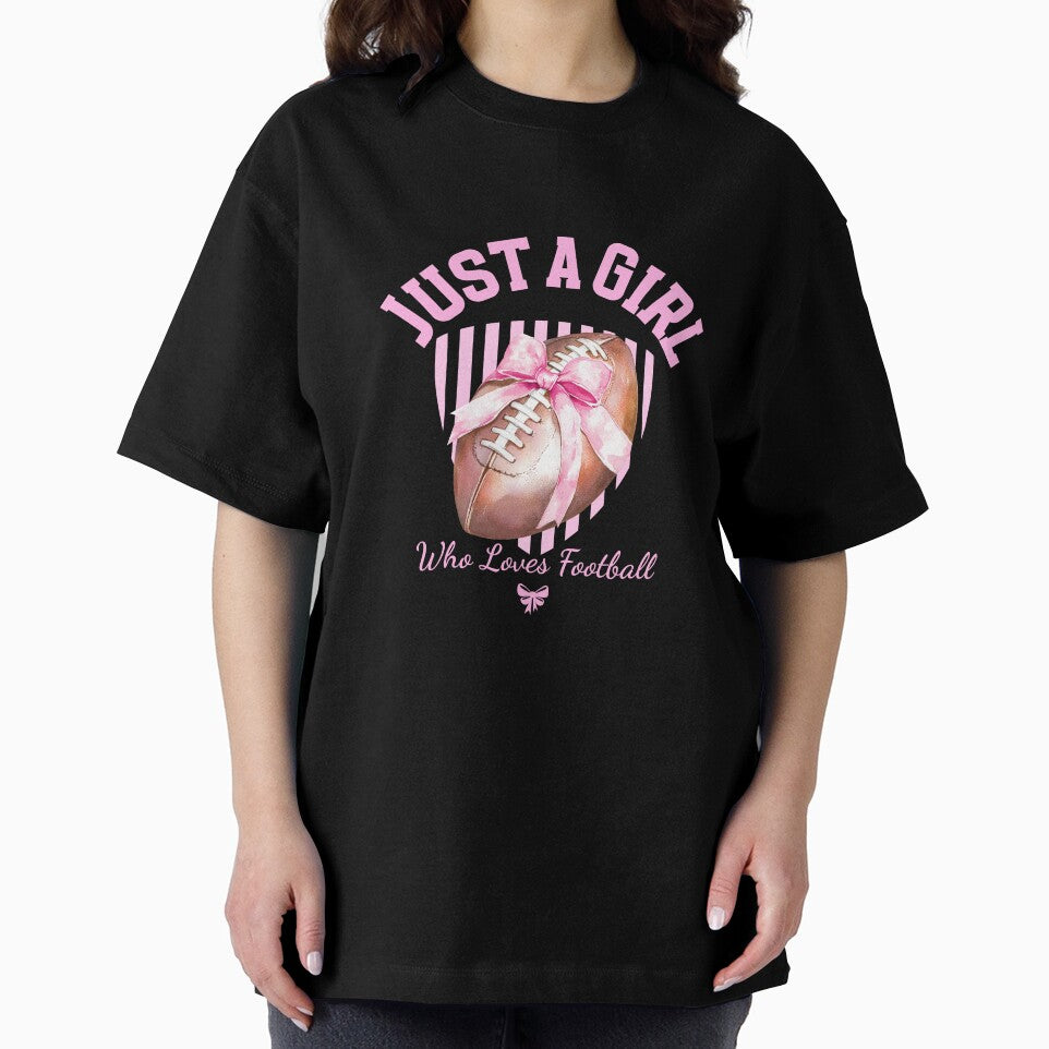 Just A Girl Who Loves Football 2.0 T-Shirt by CKDesigns2804