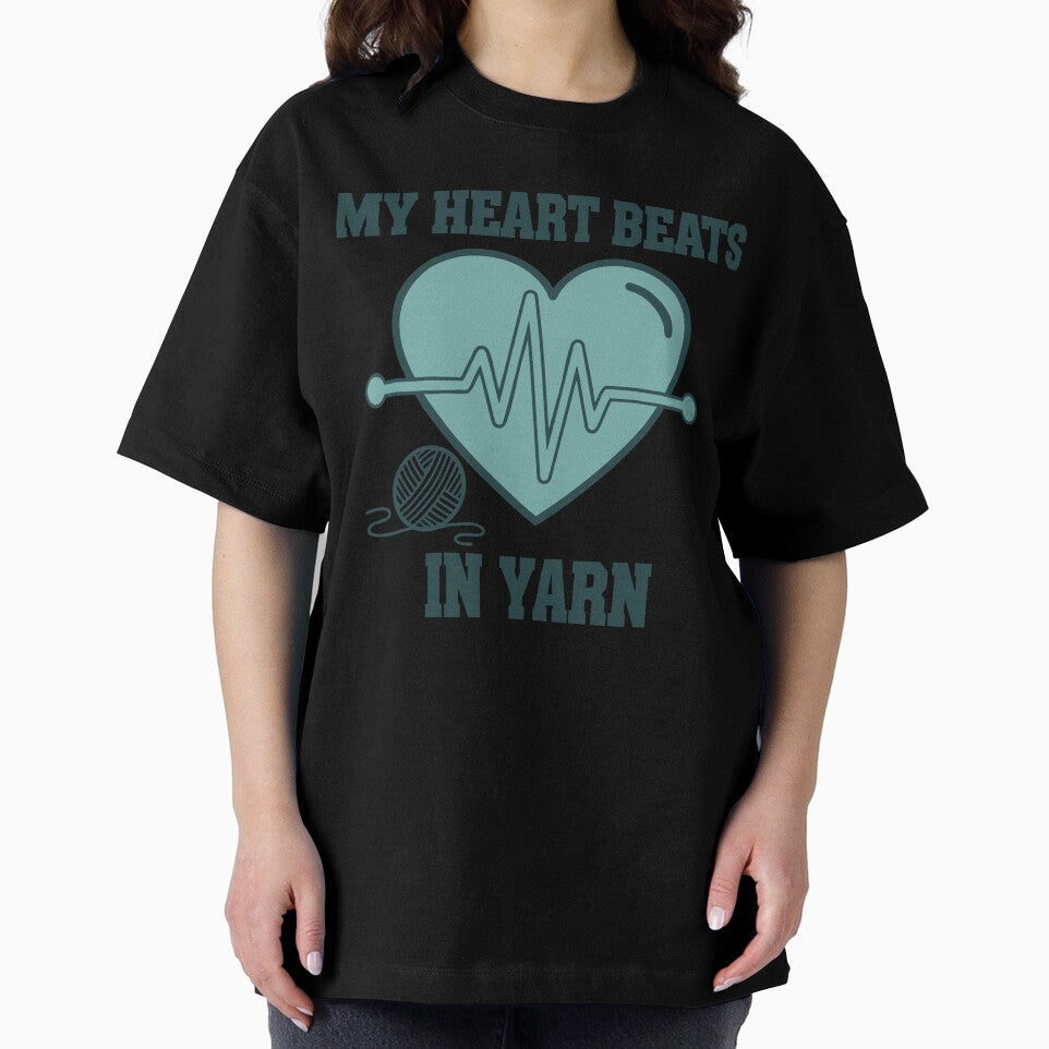 My Heart Beats In Yarn Funny Crochet Lover by LuminOrb
