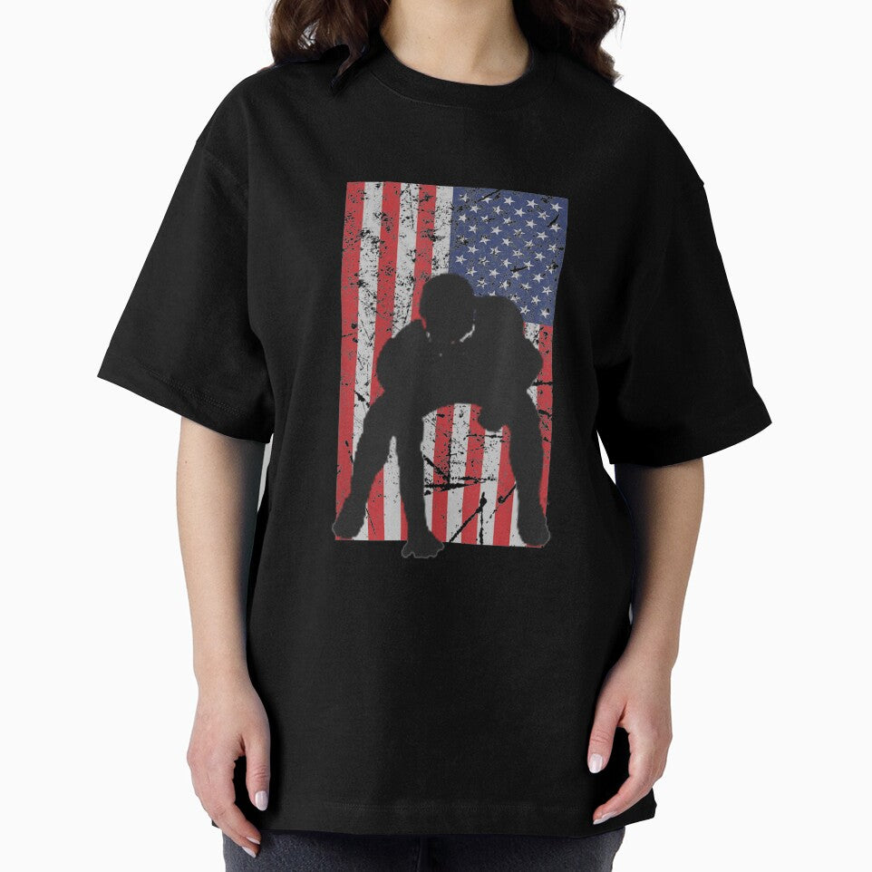 American Offensive Lineman Lineman Flag by jennifera11