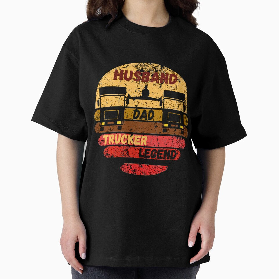 Husband Dad Trucker Legend. Trucker Dad,Truck Driver,Funny Trucker,Truck Drivers,Funny Truck Driver,Big Loads,Big Loads Rig Trucker,Trucking,Trucker Father,Trucker Daddy by Rowbic