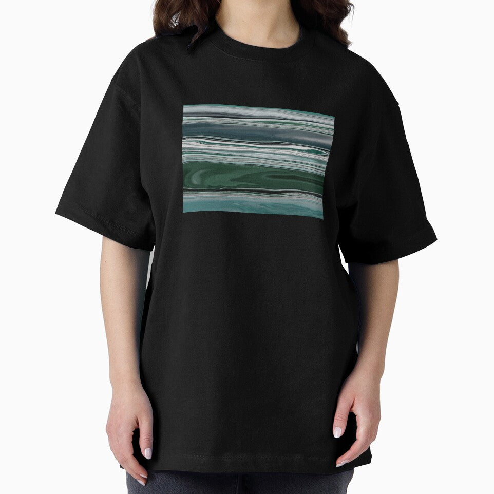 Ocean Abstract Horizontal Stripes Beachy Vibes Beach House Décor Art 19 of 20 by Beachy