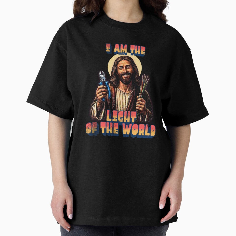 Funny Electrician Jesus - Light Of The World Sparky by UTkiKK