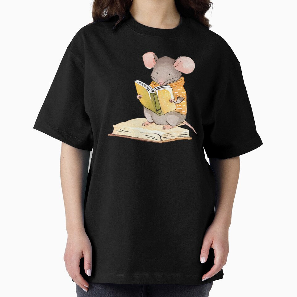 Cute Mouse Reading a Book by FarmOfCuties