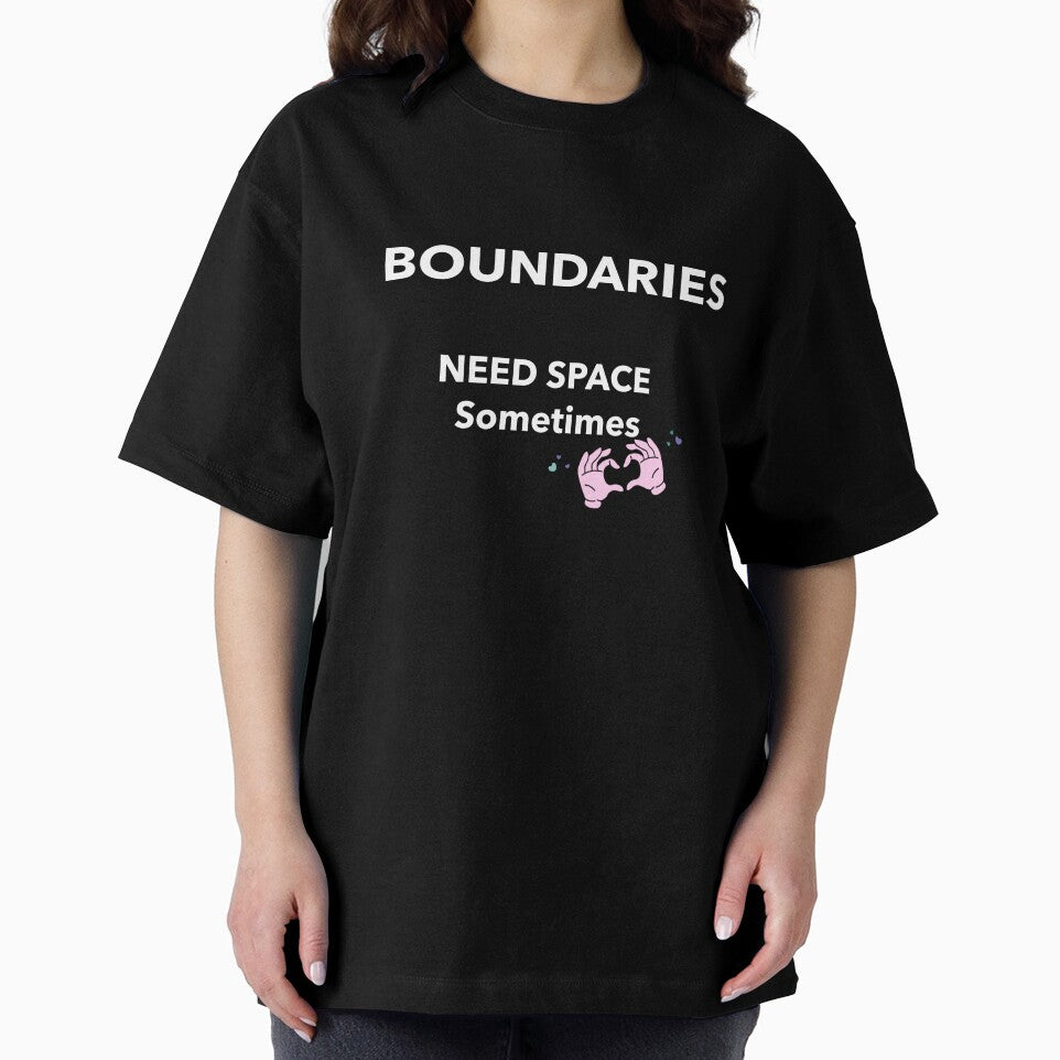 Boundaries Need Space Sometimes T-Shirt, Personal Space Tee by MyWellbeing26