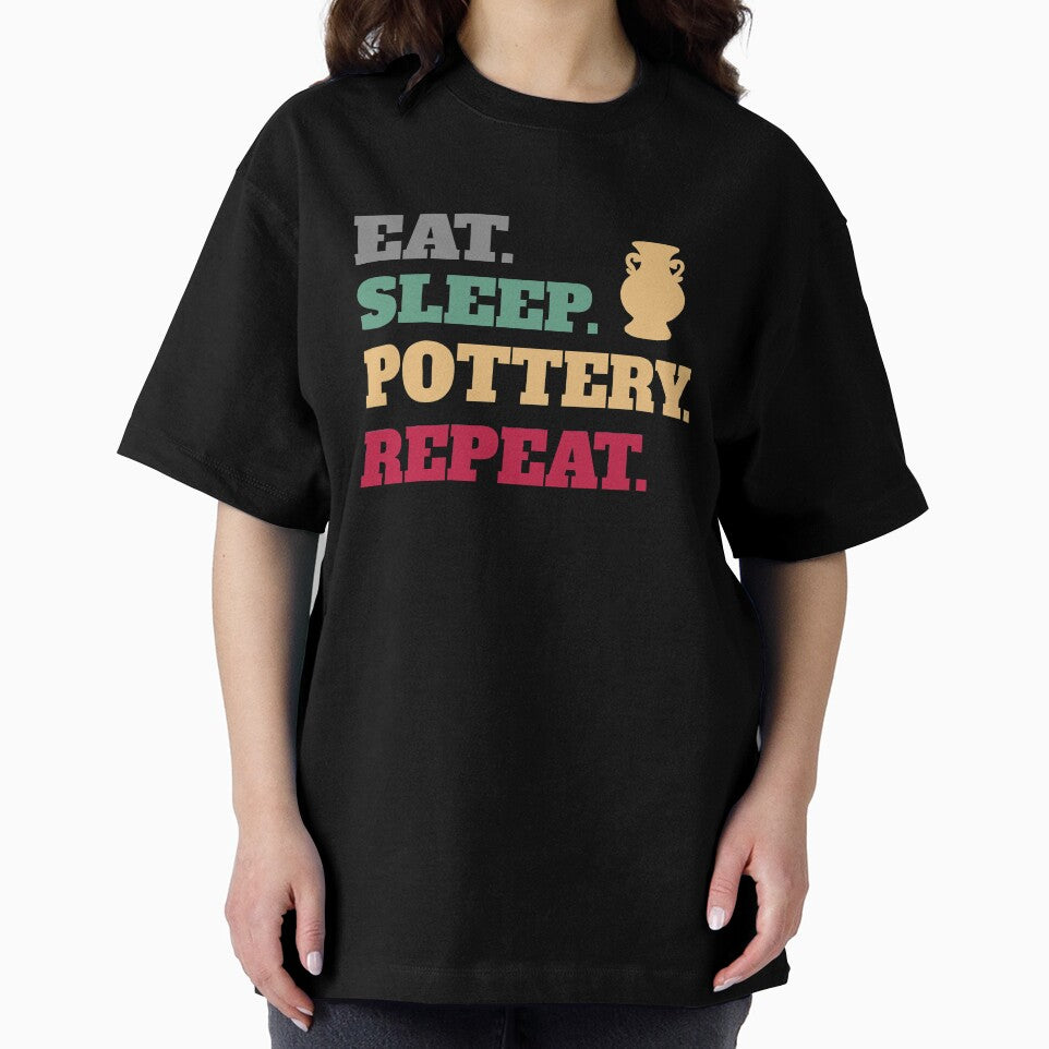 Eat Sleep Pottery Clay Repeat by Salvadax