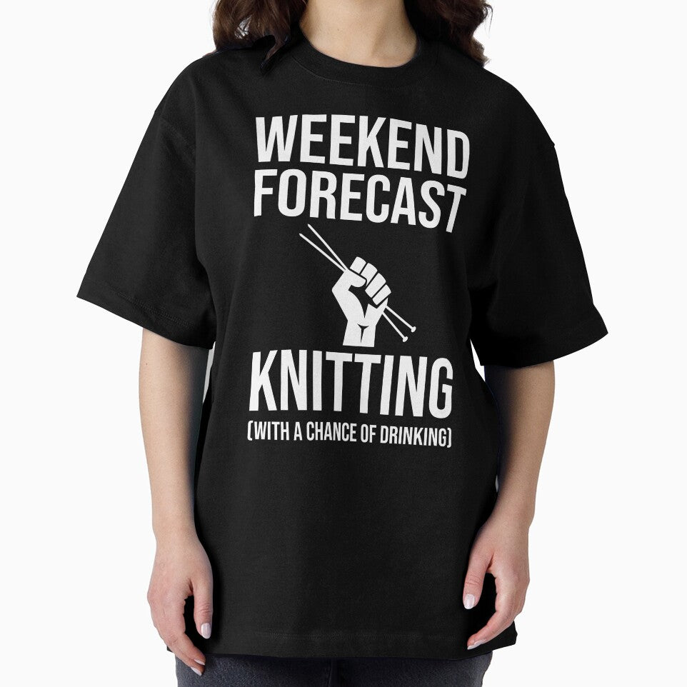 Weekend Forecast - Knitting (With A Chance Of Drinking) by Cat Lady Designs