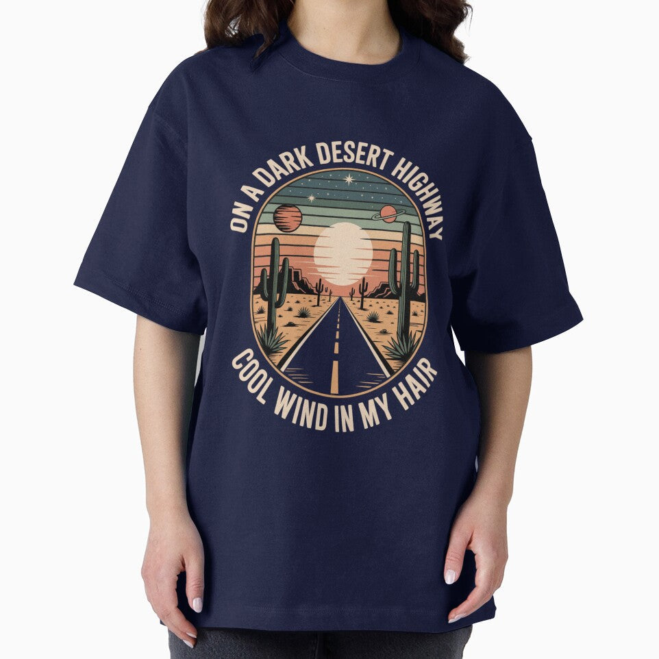 Desert Highway Retro Sunset by Designdos Unisex