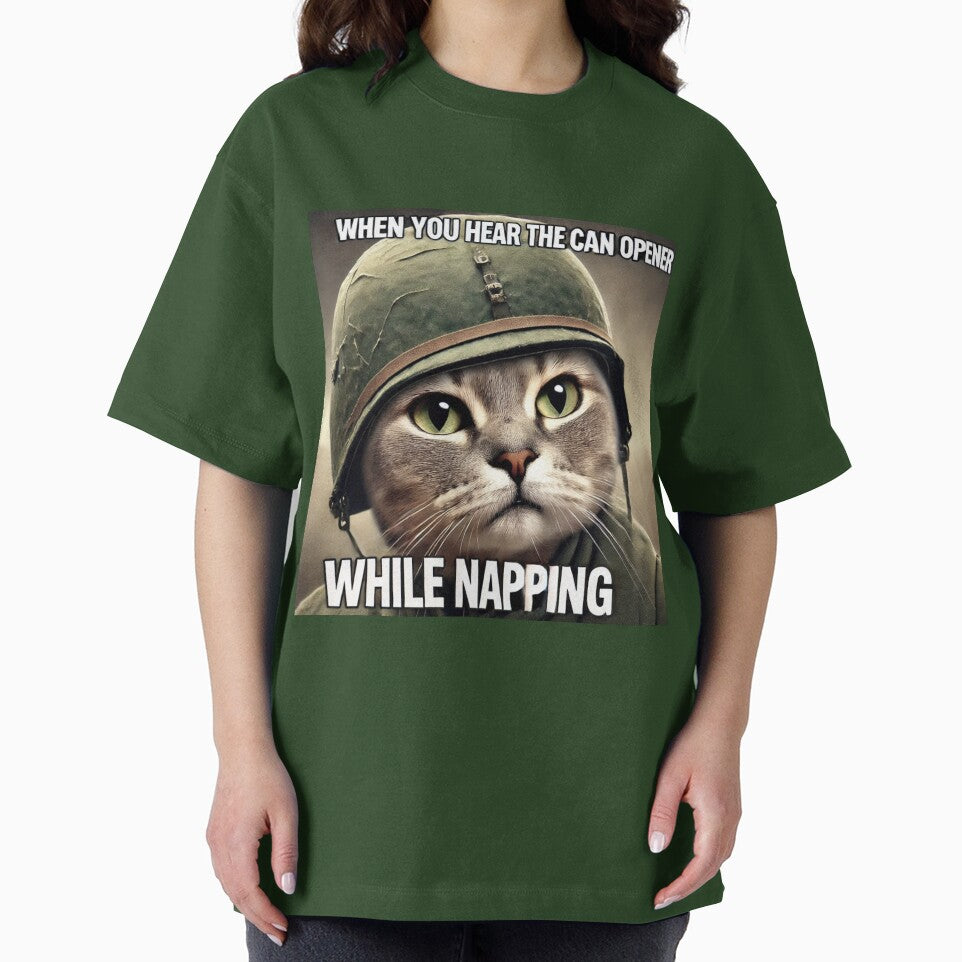 War Cat Meme - When you hear the can opener while napping by CatmemesArt