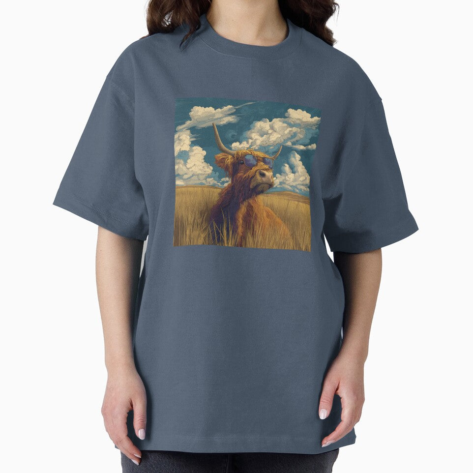Highland Cow Wearing Sunglasses by VelvetRoom