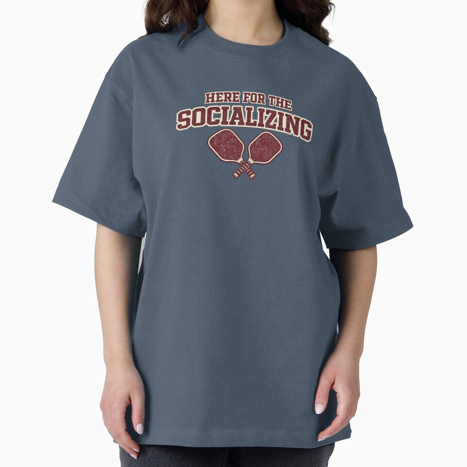 Here for the Socializing Funny Pickleball Design by EastEndTownie