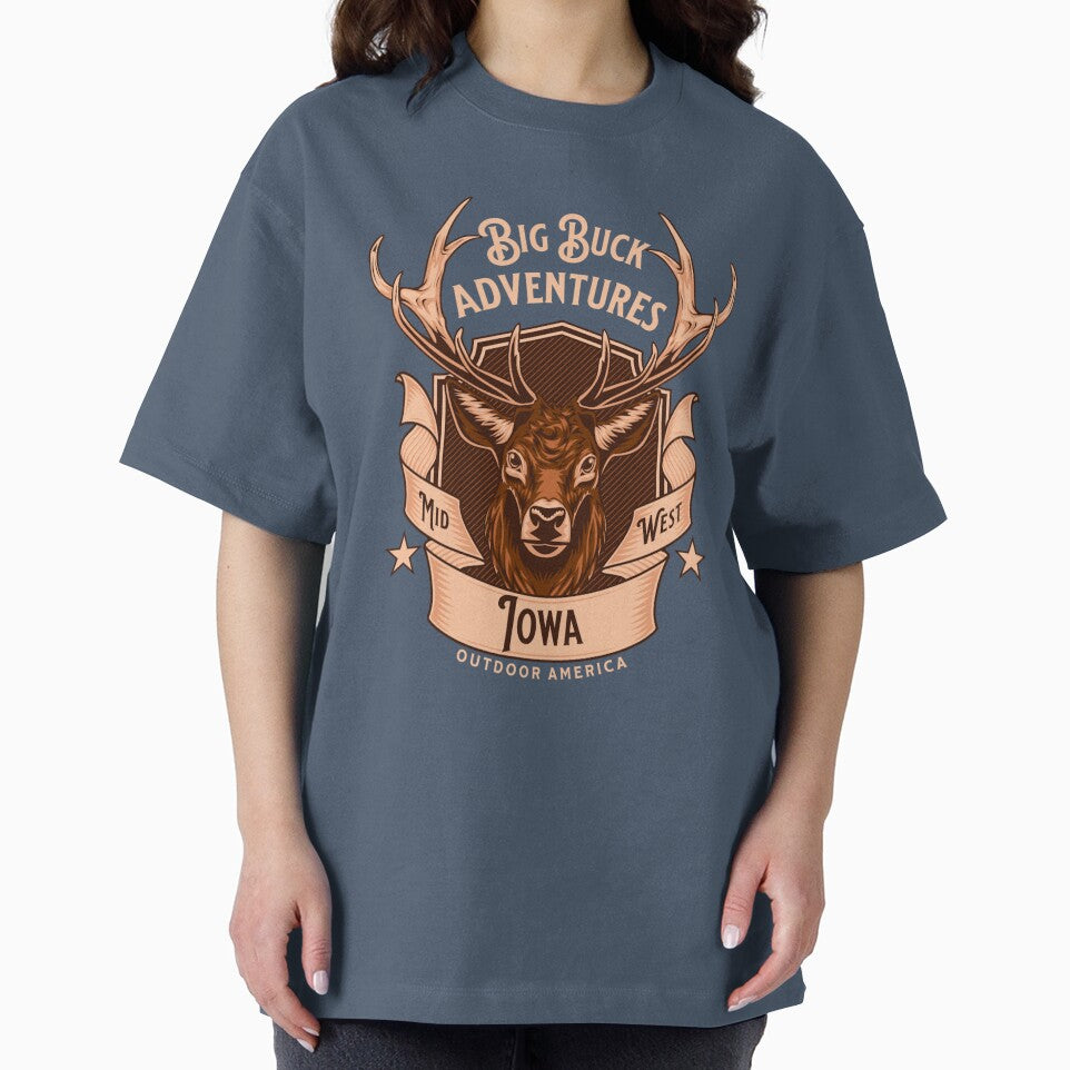 Vintage Deer Hunting Iowa by CattlettArt