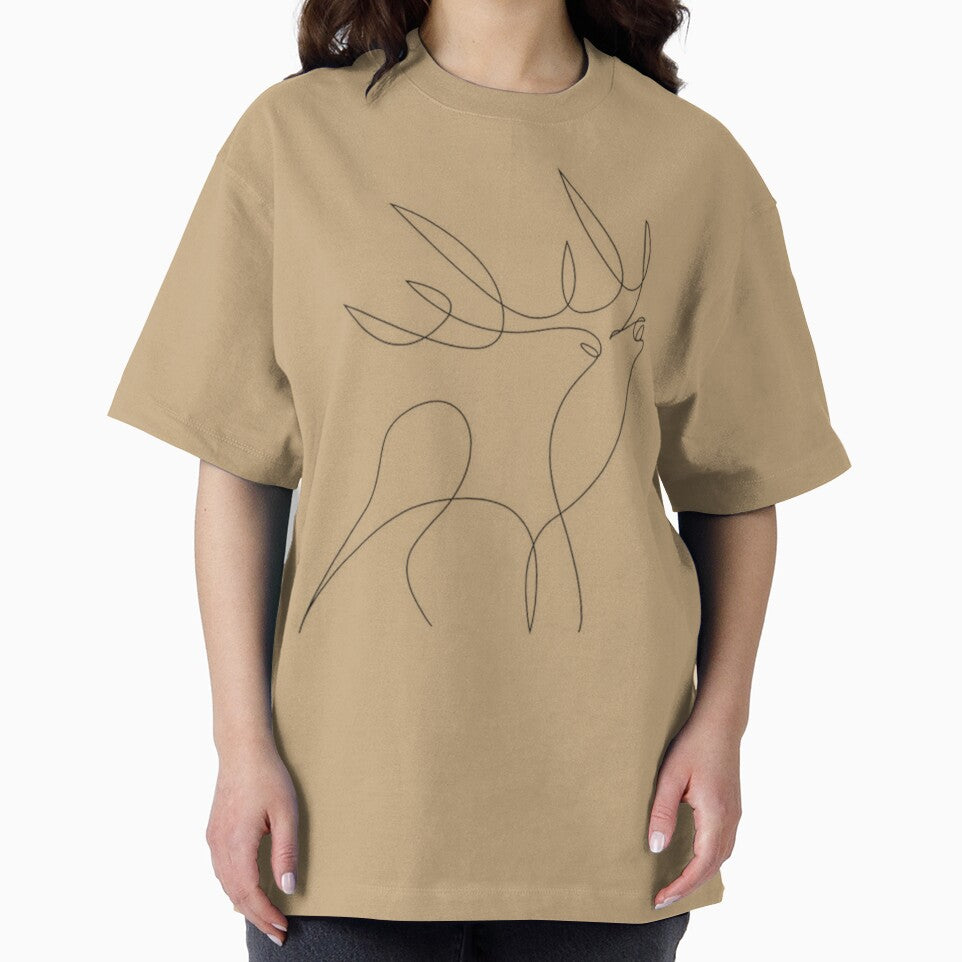 Minimalist Deer Line Art by linesbydunja