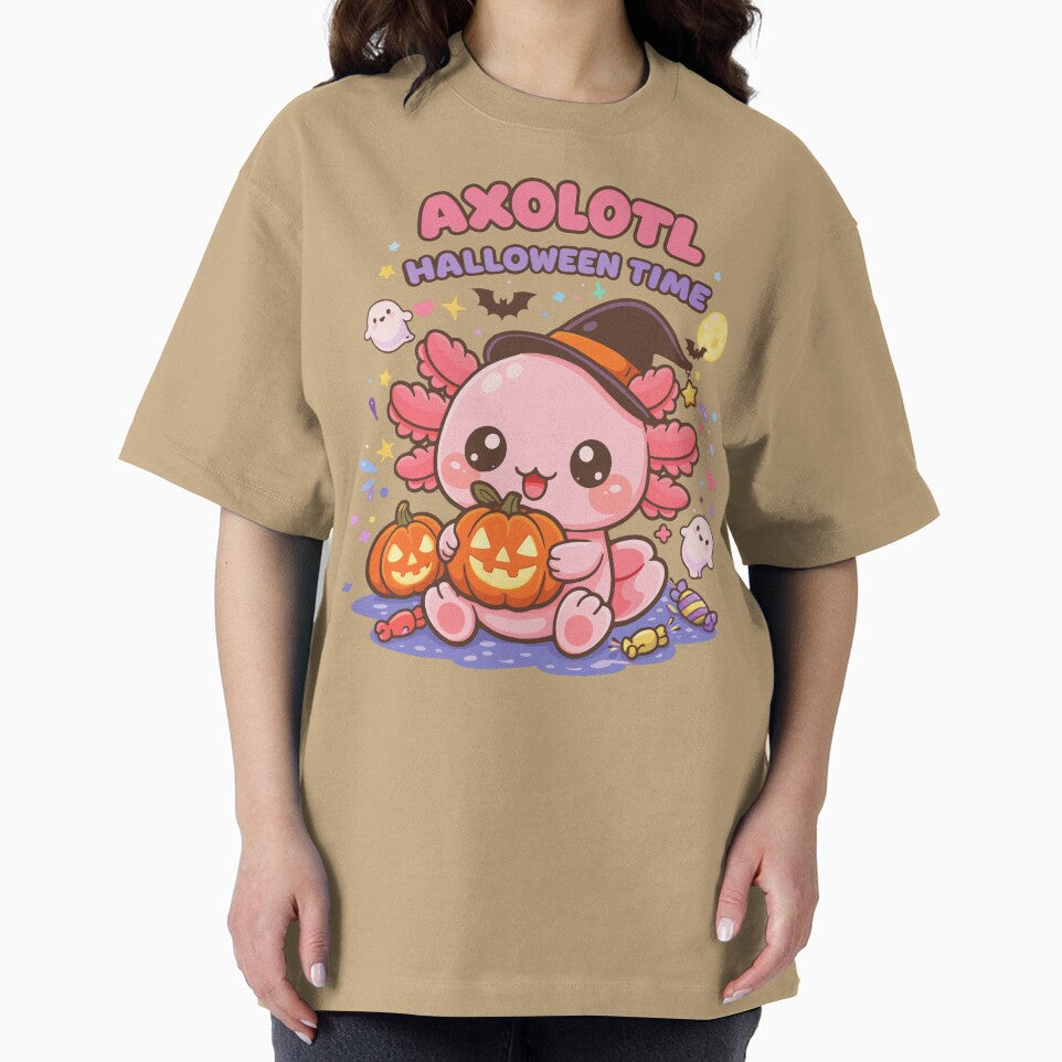 Copy of Cute Axolotl Halloween in Kawaii Funny Music Style by Sitchko