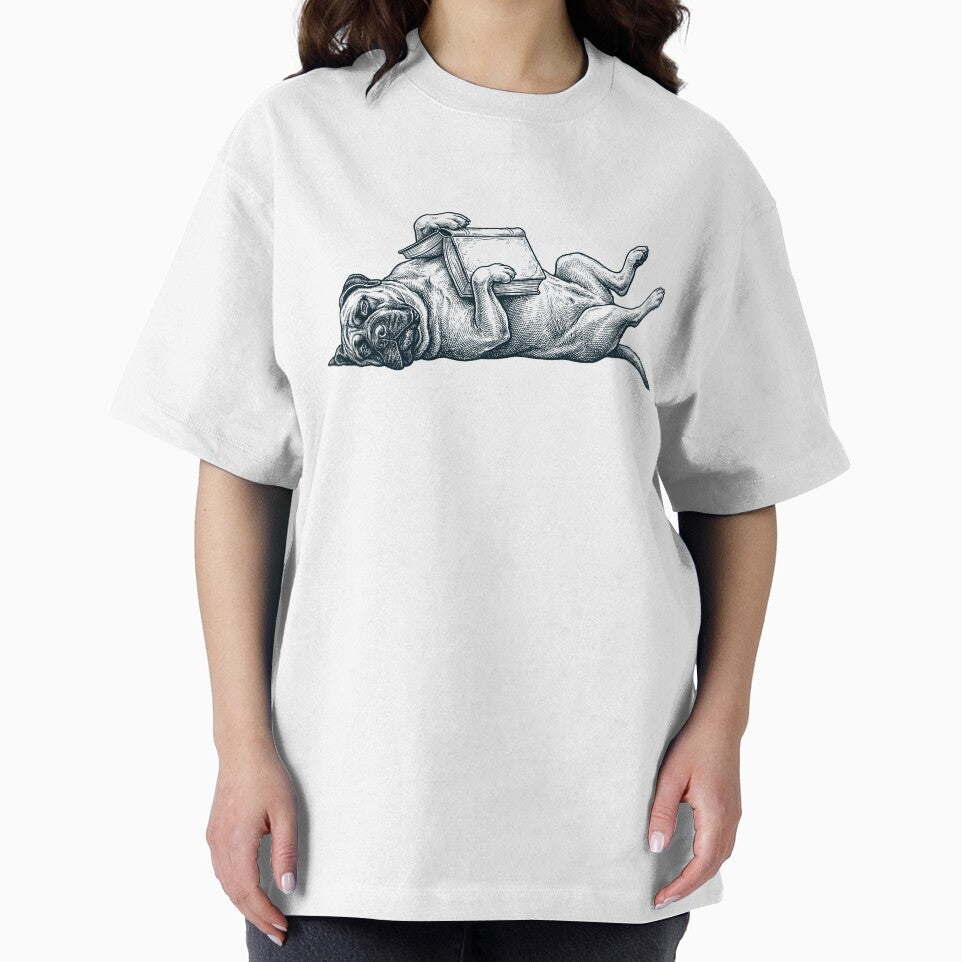 Funny Mastiff Reading Book Nap Dog Lover by DoodleTortle