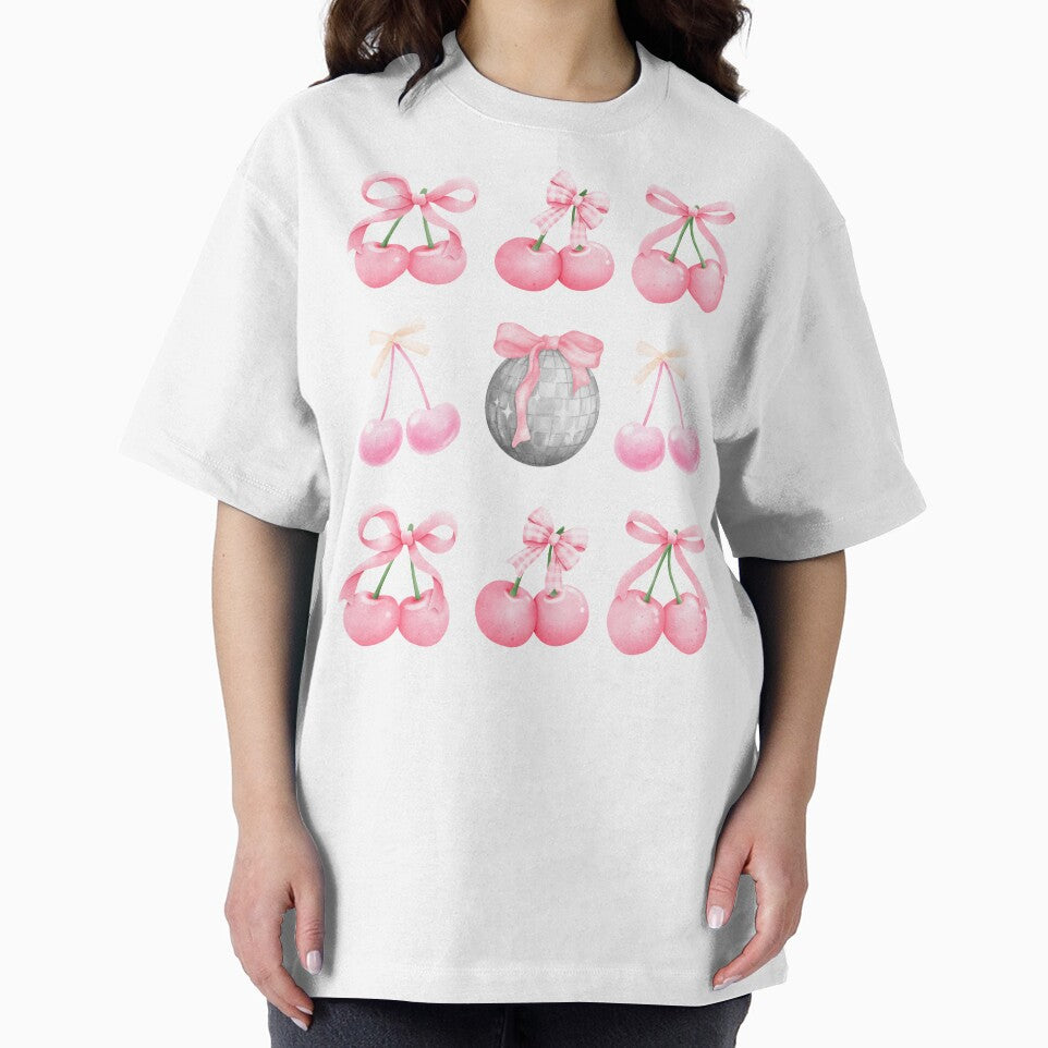 Pink Coquette Disco Ball Coquette Cherries Girly by CCKimShop