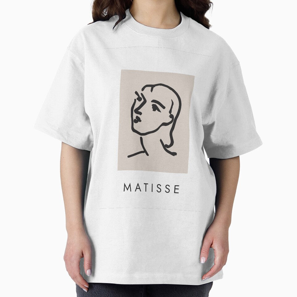 Line art face, Line art print, Line art woman, Modern wall art, Matisse poster, Minimalist line art, Line drawing woman, Beige wall art by Papergrphc