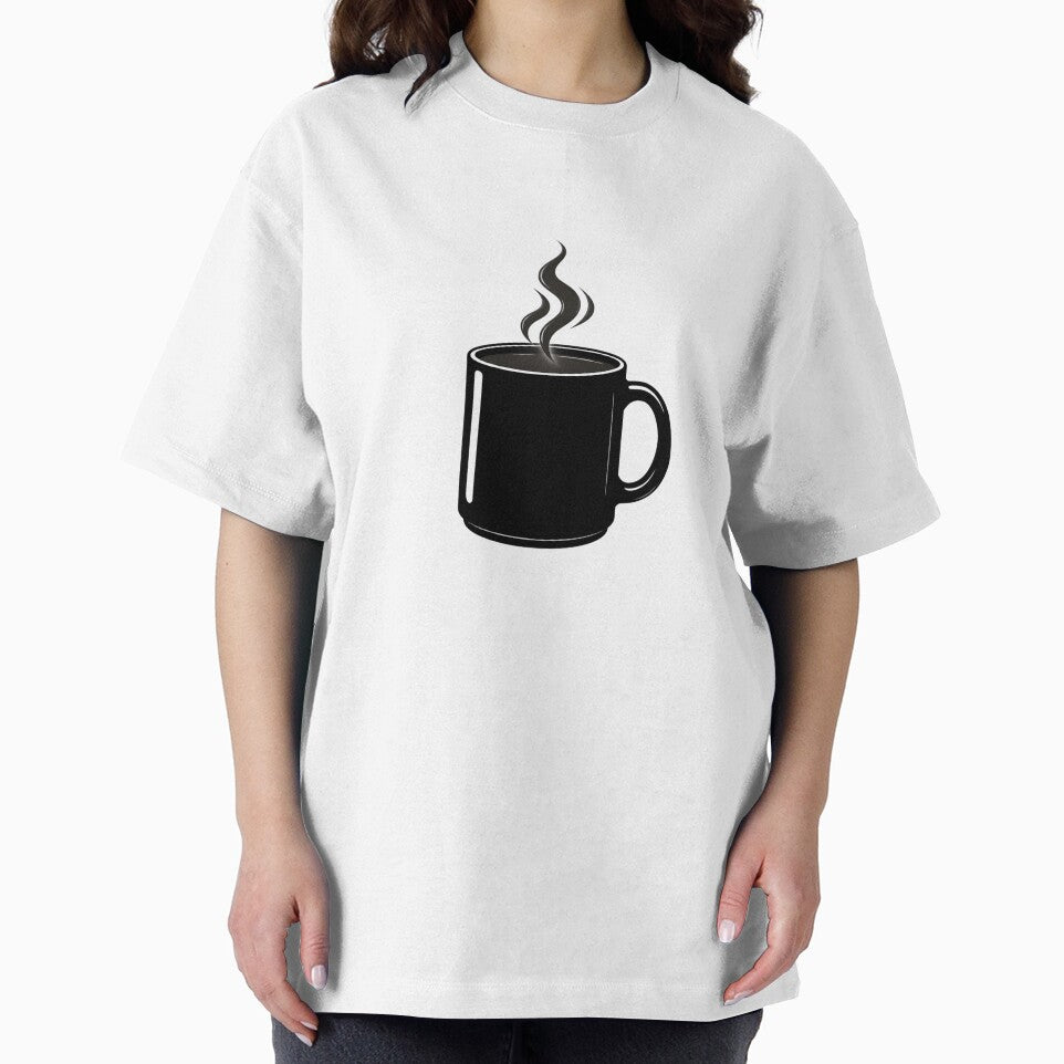 Black Mug with Steam Glow Graphic by SurajDesigns