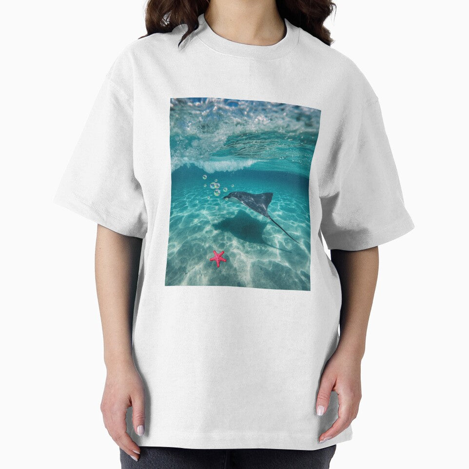 Lost in the Blue - Manta Ray by BeeStylishTees