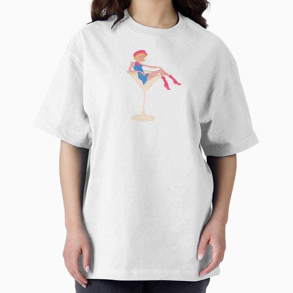 Cowgirl Martini Glass Illustration by Creative Brat Design Studio