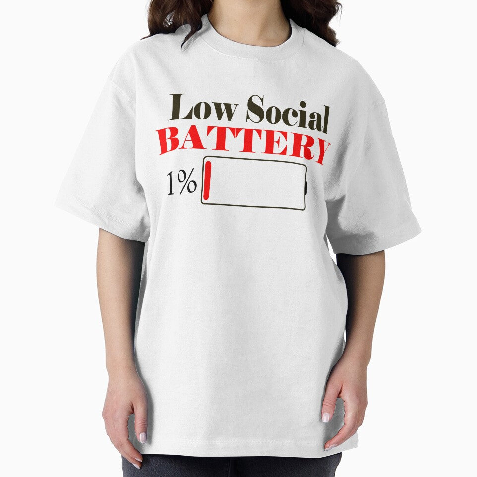 LOW SOCIAL BATTERY (RED) by Antisocial Creatives