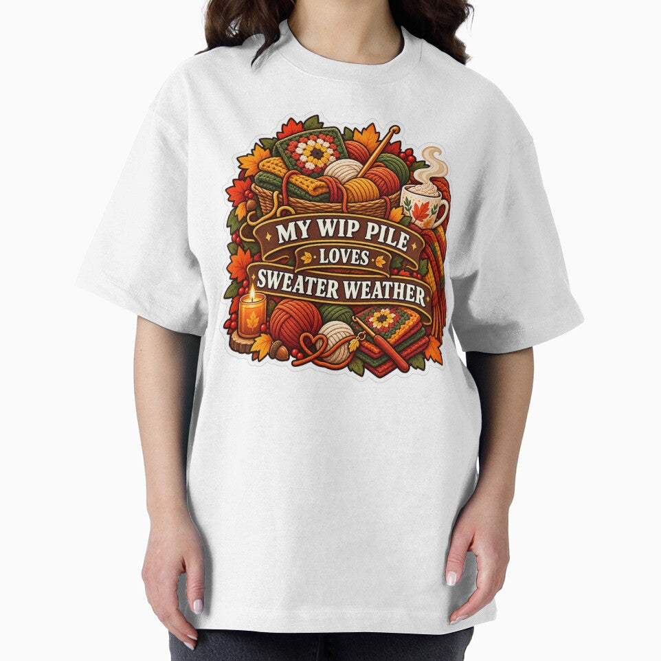 My WIP Pile Loves Sweater Weather Crochet by supertae