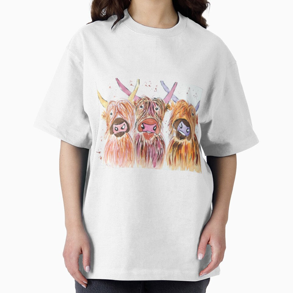 Three funny Highland Cows by Casimirasart