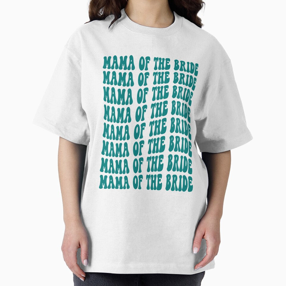 Mother of the Bride Teal Retro Graphic Bridal Party Gifts for Bachelorette Party by mysticblvd