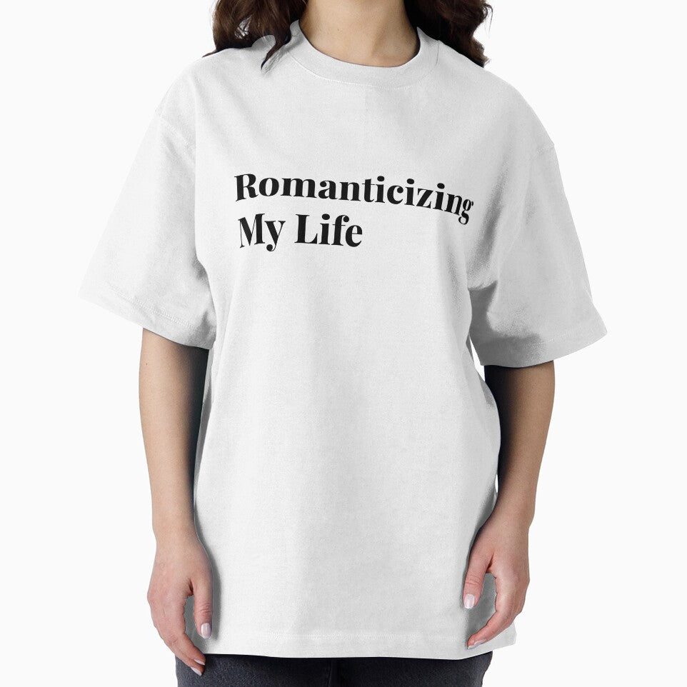 Romanticizing My Life Aesthetic Quote T-Shirt | Soft Girl Minimal Design by StarDesigns5