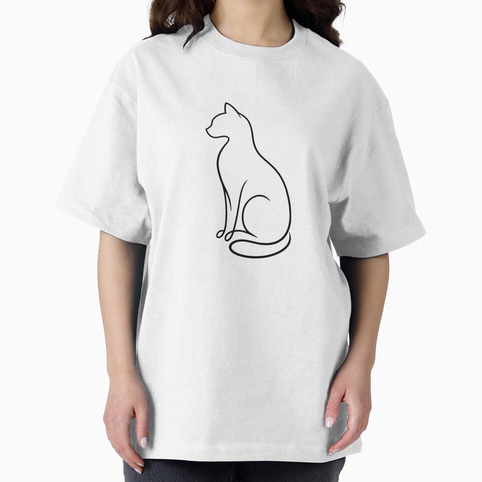 Minimalist Single Line Cat Drawing – Elegant Continuous Line Art Cat Illustration by ArtWaveStudio8