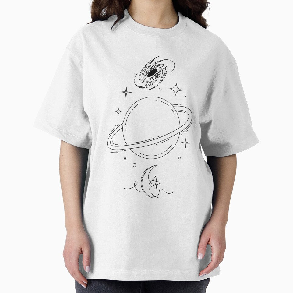 Line art space drawing, by asbno19