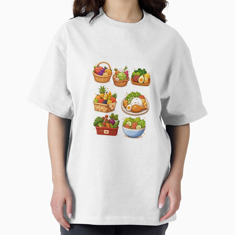 Kawaii Fruits & Veggies Collection | Cute Healthy Food Sticker Sheet by Suzaku Studio