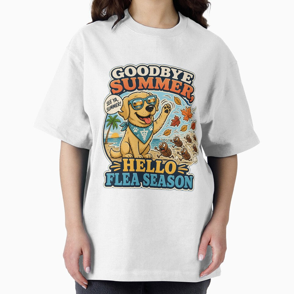 Goodbye Summer Hello Flea Season | Funny Veterinary Humor Design by Bettybee00